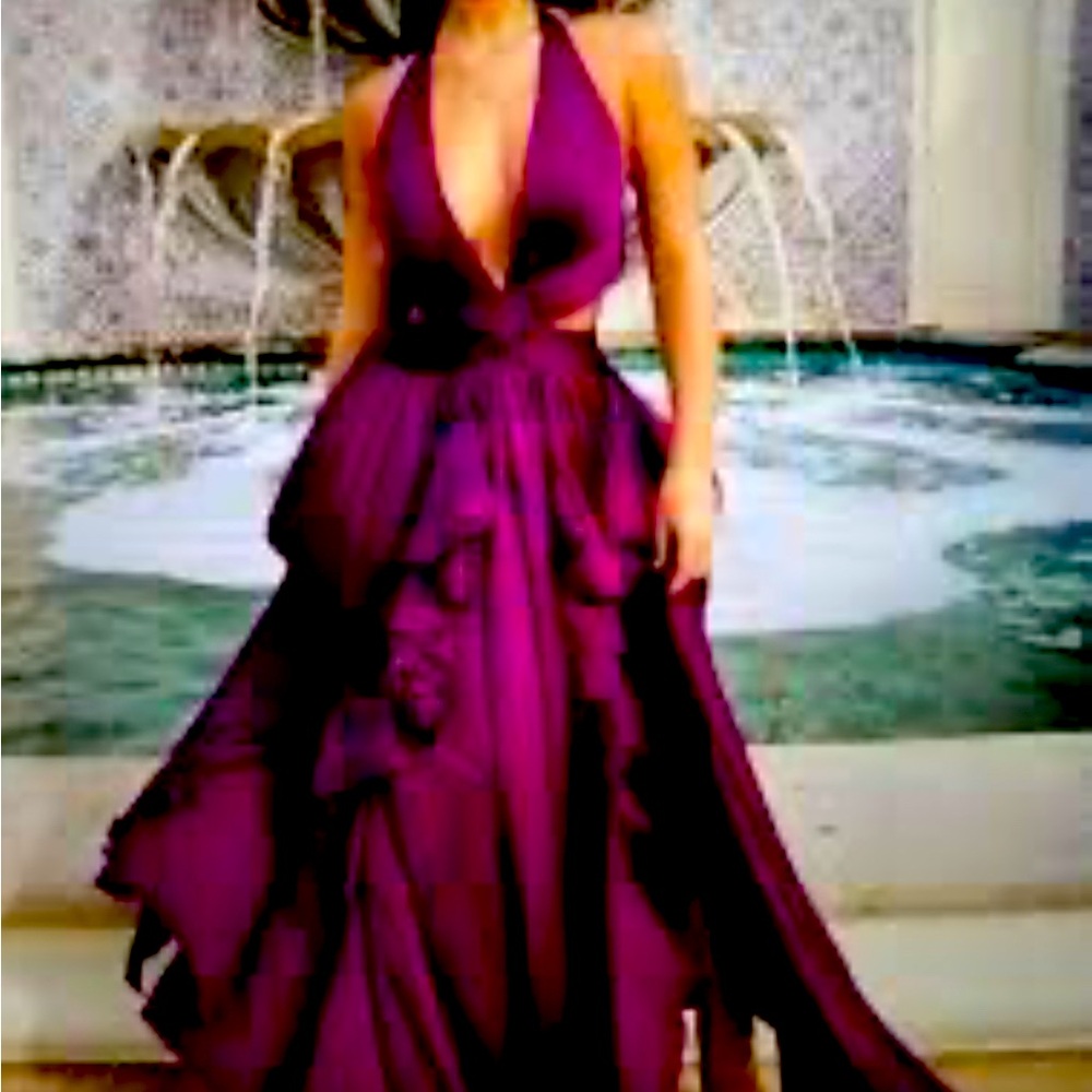Patbo halter purple XS dress